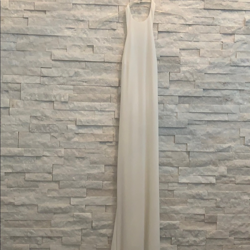 Long White Bridesmaid dress